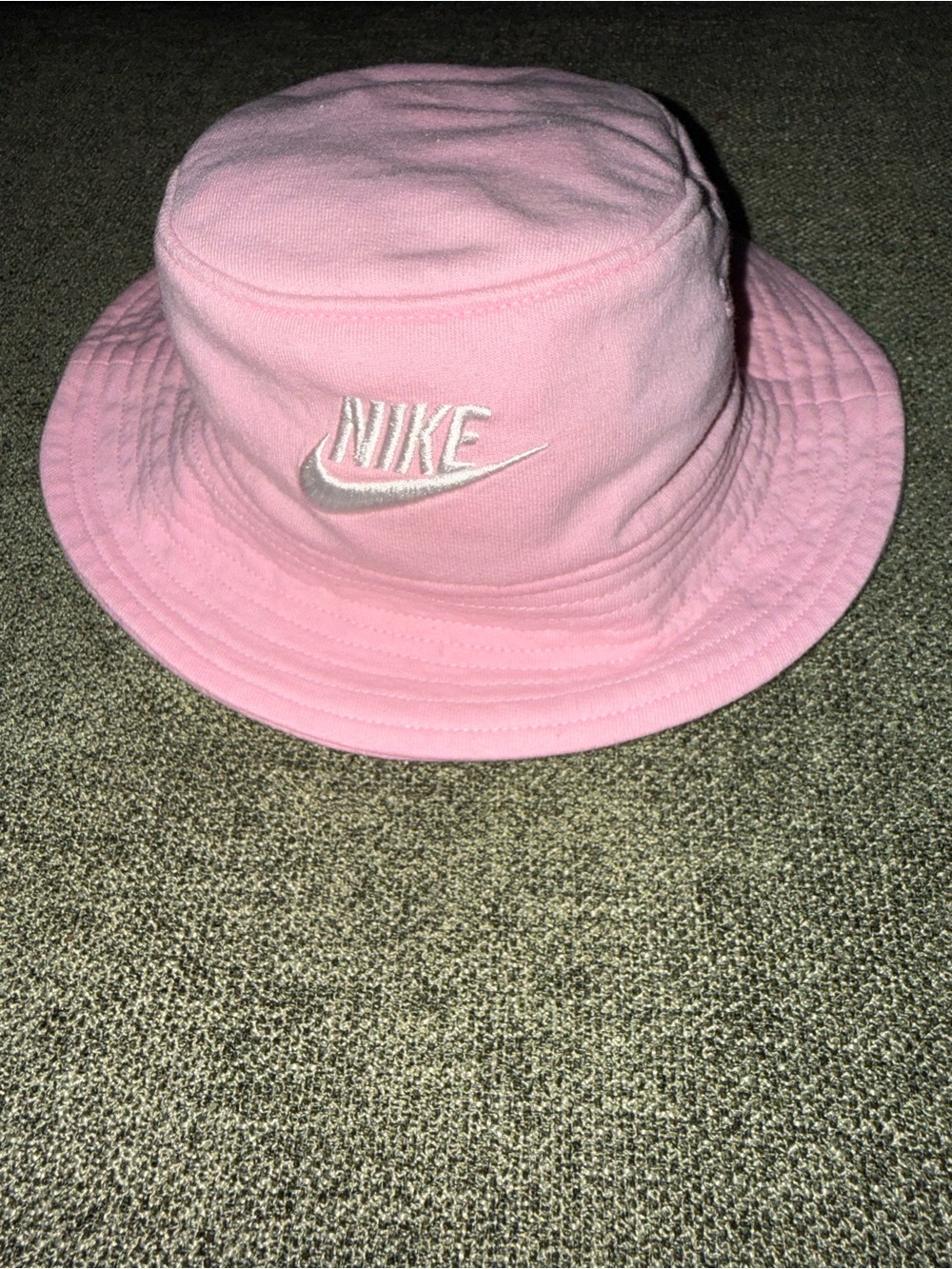 Nike Pink Bucket Hat with White Embroidered Swoosh
